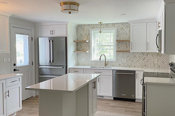 KitchenWhite with Gold Accents Methuen